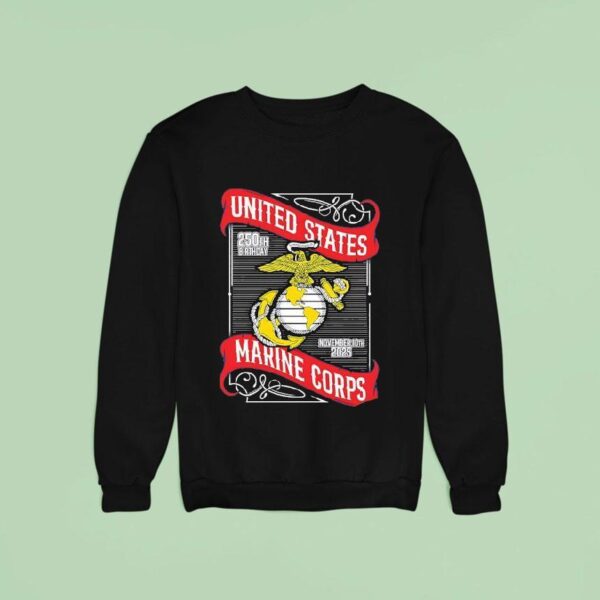 Usmc United States Marine Corps Th Birthday Sweatshirt