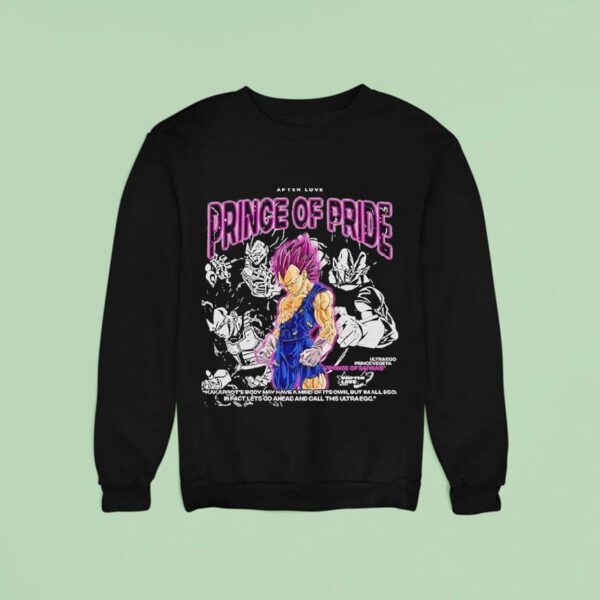 Vegeta Prince Of Saiyans Prince Of Pride Dragon Ball Sweatshirt