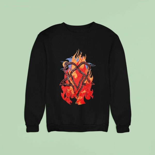 Ville Valo Heartagram Touched By Fire Sweatshirt