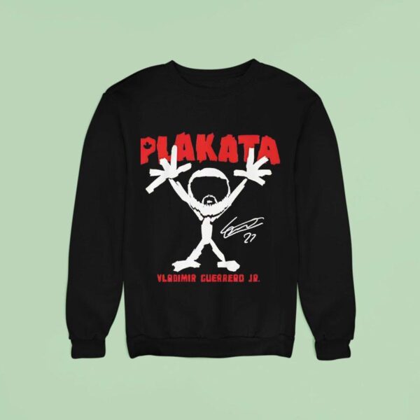Vladimir Guerrero Jr Plakata Stickman Toronto Blue Jays Baseball Signature Sweatshirt