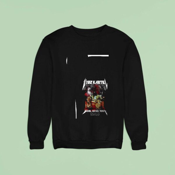 Vybz Kartel Worl Boss Tour Roster Sweatshirt