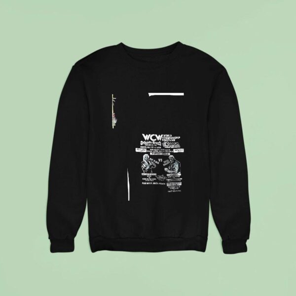 Wcw World Championship Wrestling Orlando Arena Ric Flair Vs Hulk Hogan Sweatshirt