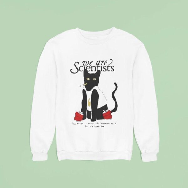 We Are Scientists The Night Is Young In Blacking Out But It S Been Fun Washed Up Cat Cigarettes Sweatshirt
