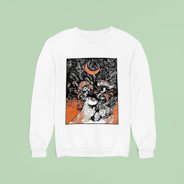 Wolfskulljack Mushroom Moon Sweatshirt
