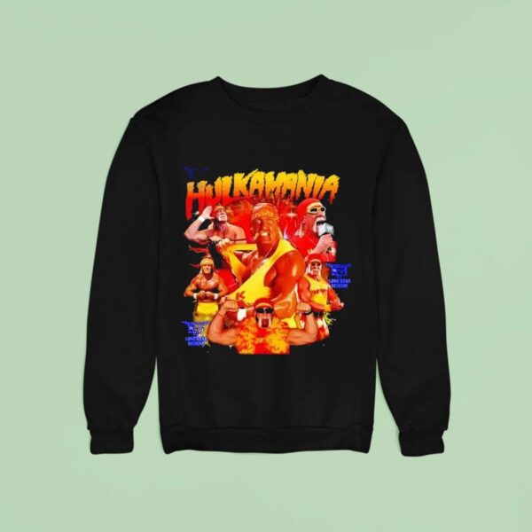 Wrestling Legend Hulkster Collage Hulkamania Sweatshirt