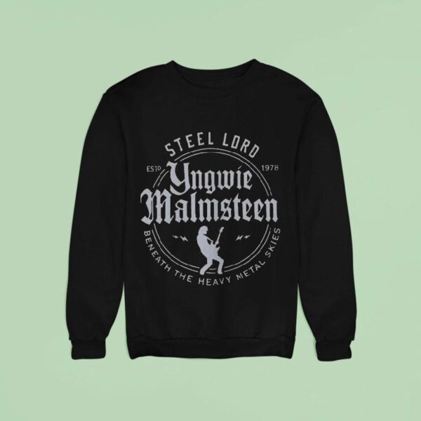 Yngwie Malmsn Sl Lord Beneath The Heavy Metal Skies Dominion Sl Est Sweatshirt