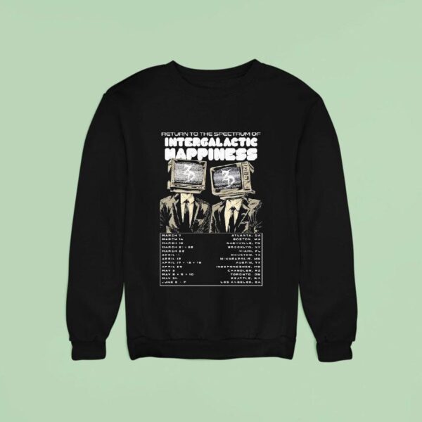 Zeds Dead Return To The Spectrum Of Intergalactic Happiness Tour Tv Sweatshirt