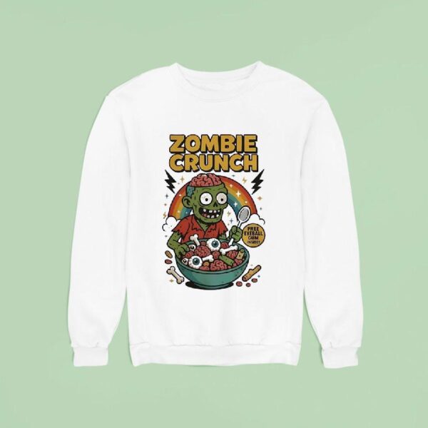 Zombie Crunch Free Eyeball Gum Inside Sweatshirt