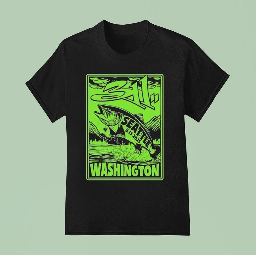 Aug Concert Marymoor Park In Redmond Washington Fish T Shirt