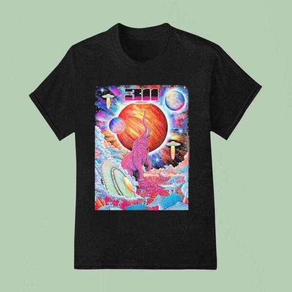 Concert At Avondale Brewing Company In Birmingham Al On August Psychedelic Elephant And Space T Shirt