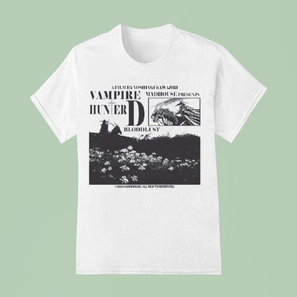 A Film By Yoshiaki Kawajiri Vampire Madhouse Presents Hunter D Bloodlus T Shirt