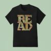 A Stack Of Books Creating The Word Read T Shirt