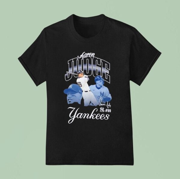 Aaron Judge New York Yankees Player Graphic Signature T Shirt
