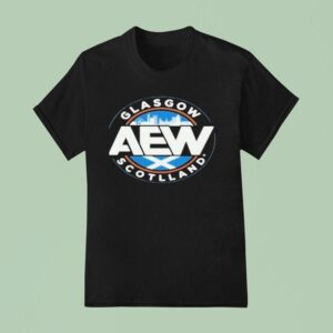 Aew Glasgow Scotland Logo T Shirt