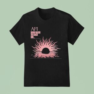 Afi Silver Bleeds The Black Sun T Shirt
