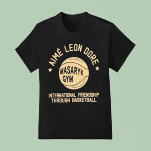 Aim Leon Dore International Friendship Through Basketball Masaryk Gym New York City T Shirt