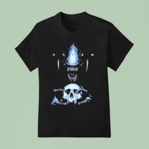Alien Xenomorph And Skull T Shirt