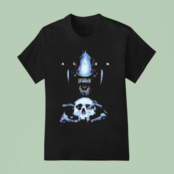 Alien Xenomorph And Skull T Shirt
