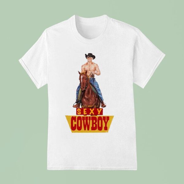 All I Want Is A Sexy Cowboy T Shirt