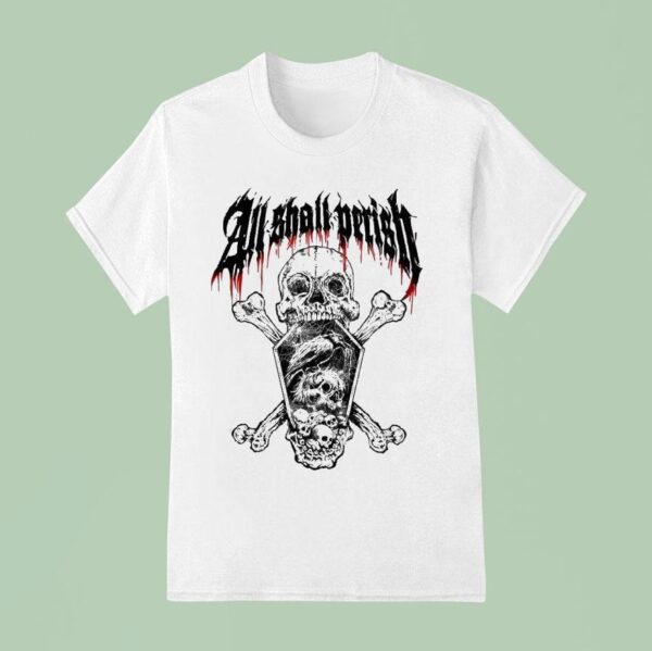 All Shall Perish Skull Coffin T Shirt