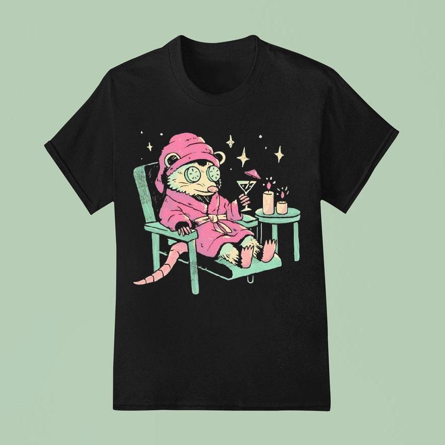 An Opossum Taking Some Me Time At The Spa T Shirt