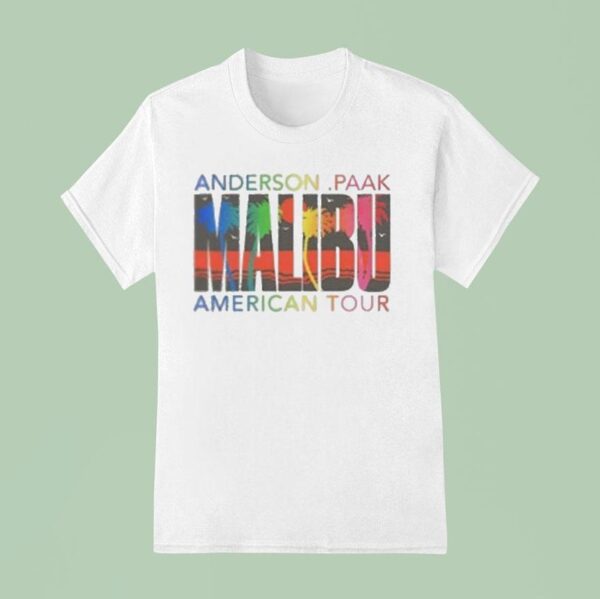 Anderson Paak Malibu Tour Palm Tree T Shirt