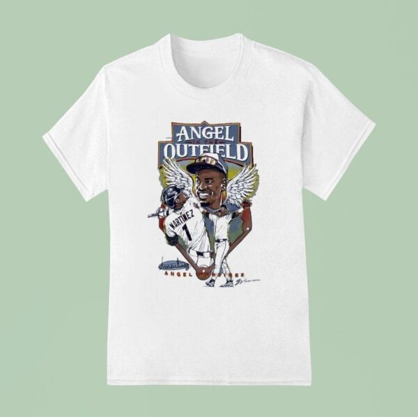 Angel Martinez In The Outfield Cleveland Guardians T Shirt
