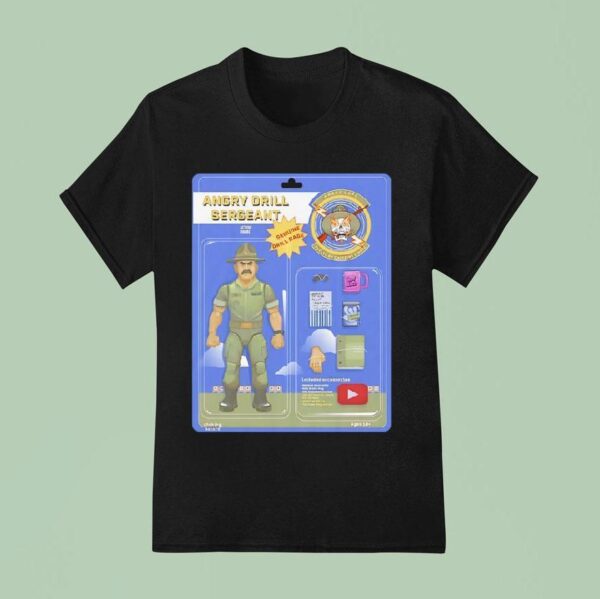Angry Drill Sergeant Action Figure T Shirt