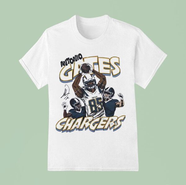 Antonio Gates Los Angeles Chargers Football Cartoon T Shirt
