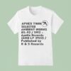 Aphex Twin Selected Ambient Works Apollo Records T Shirt