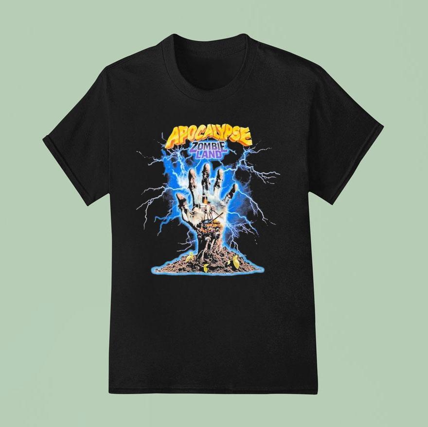 Apocalypse Zombieland Apocalypse Warning Hand T Shirt