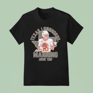 Arch Manning Hook Em Texas Longhorns Football T Shirt