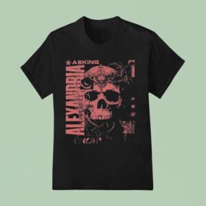 Asking Alexandria Let The Dead Take Me Skull T Shirt