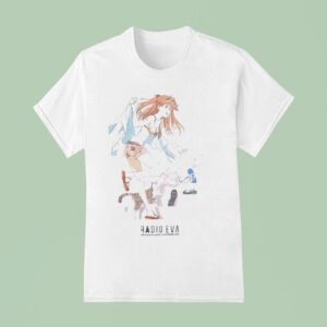 Asuka Langley Soryu Radio Eva Meeting New Quality Via Evangelion Anime T Shirt
