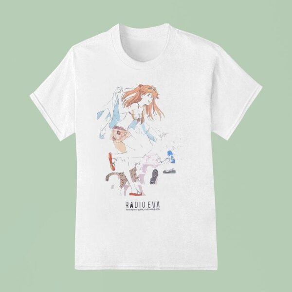 Asuka Langley Soryu Radio Eva Meeting New Quality Via Evangelion Anime T Shirt
