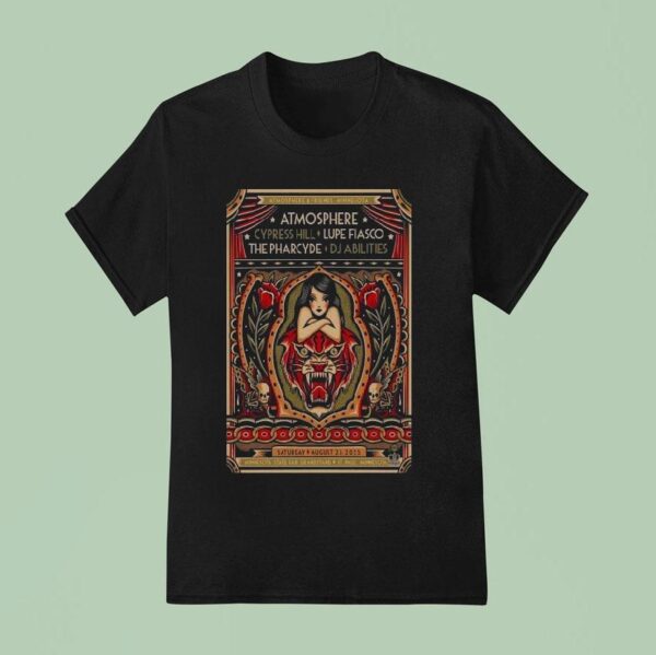 Atmosphere Cypress Hill Lupe Fiasco The Pharcyde Dj Abilities St Paul Minnesota Aug T Shirt
