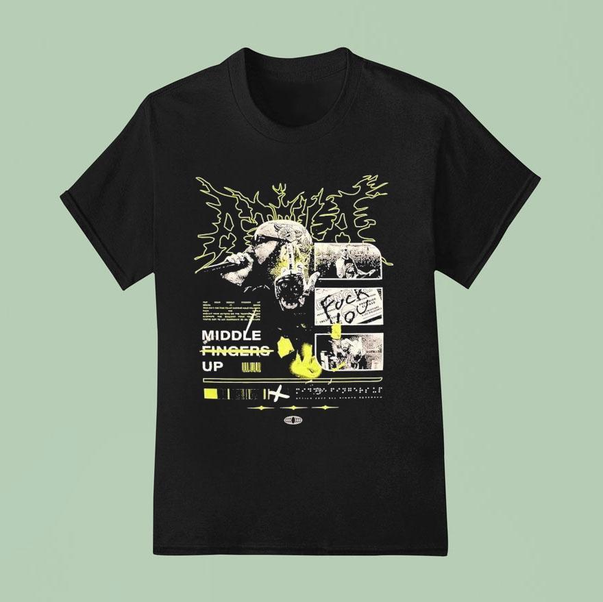 Attila Middle Fingers Up T Shirt