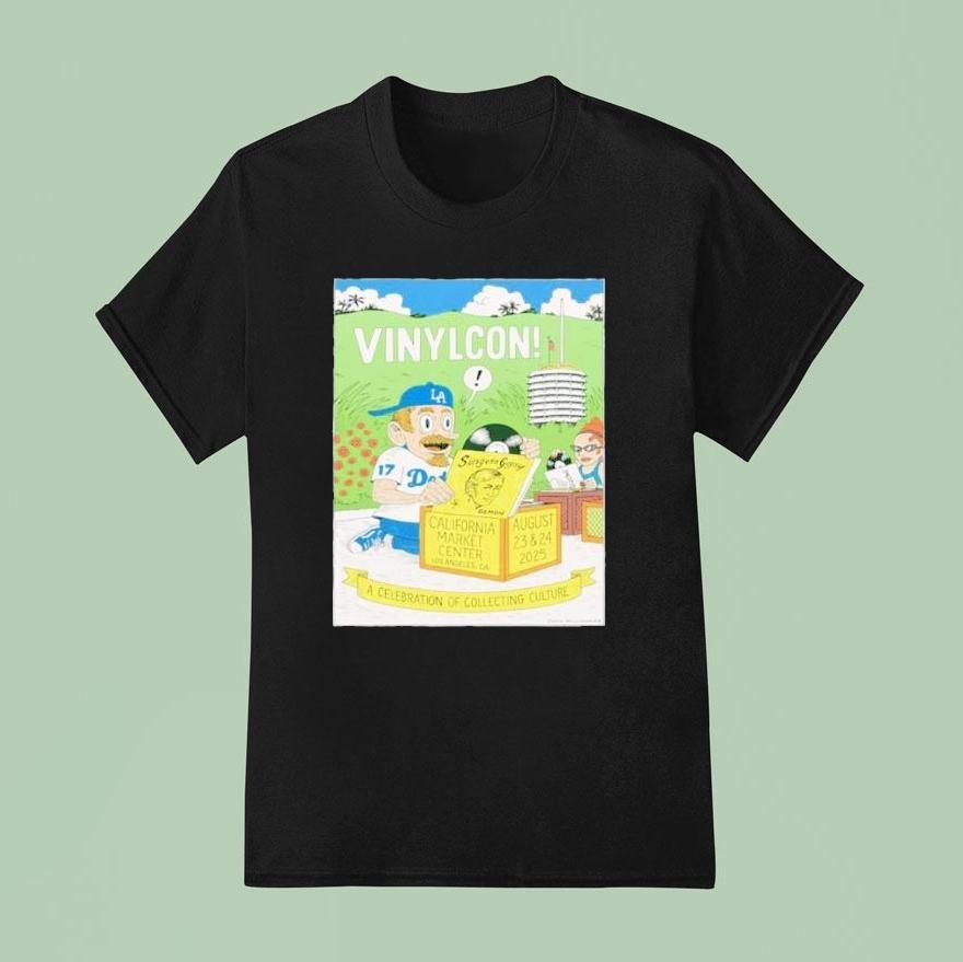 August Vinylcon Los Angeles T Shirt