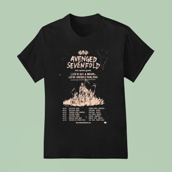 Avenged Sevenfold Latin American Tour T Shirt