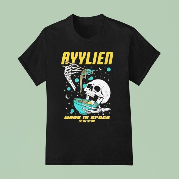 Ayylien Ramen Made In Space Skull T Shirt