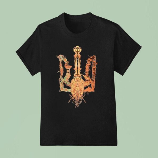 Bamboo Tryzub Of War Standard T Shirt