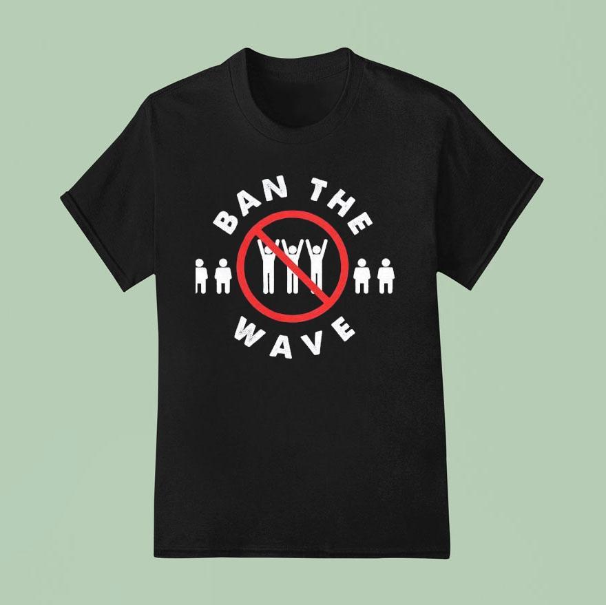Ban The Wave Baseball T Shirt
