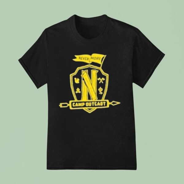 Barry Dort Wednesday Season Nevermore Camp Outcas T Shirt