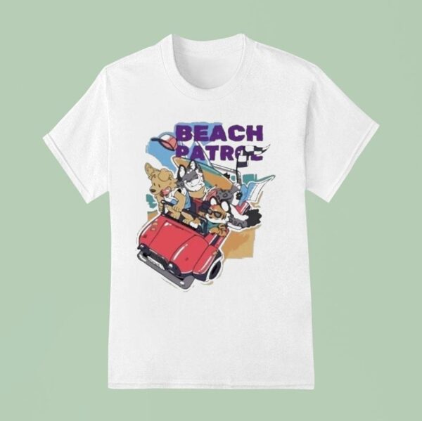 Beach Patrol Dogs Car T Shirt