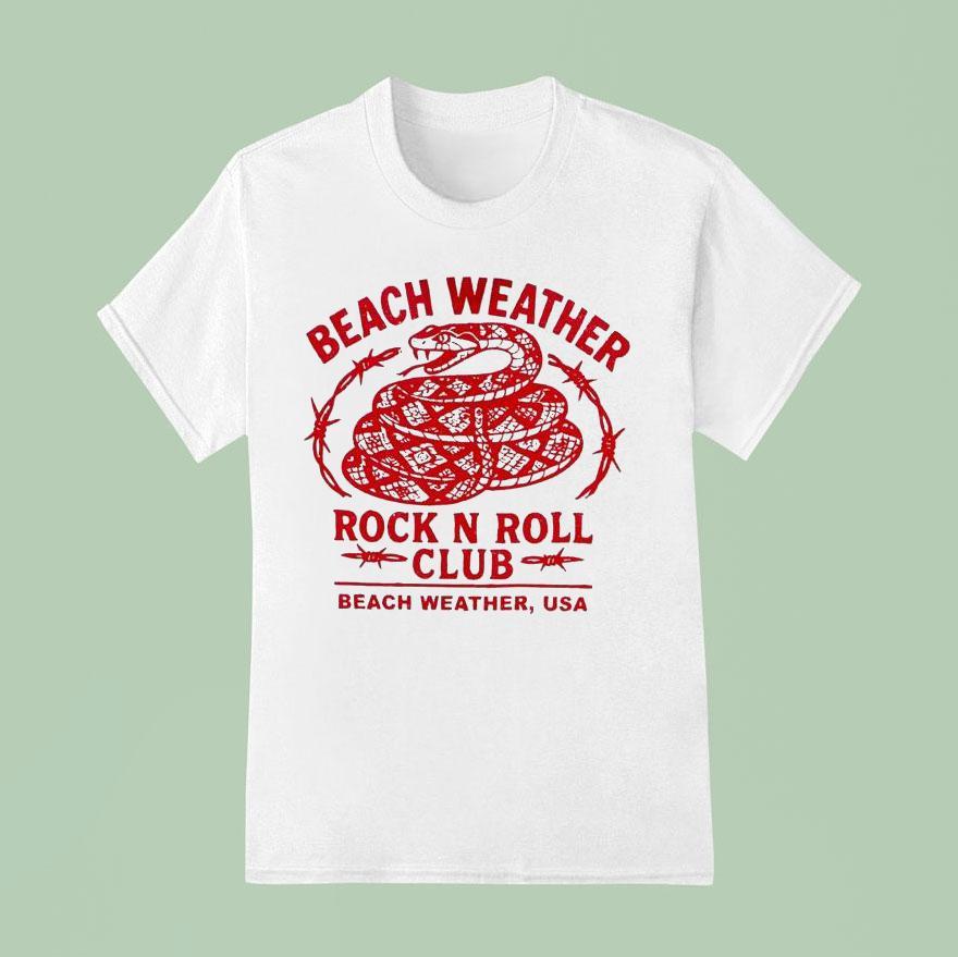 Beach Weather Rock N Roll Club Usa Snake T Shirt