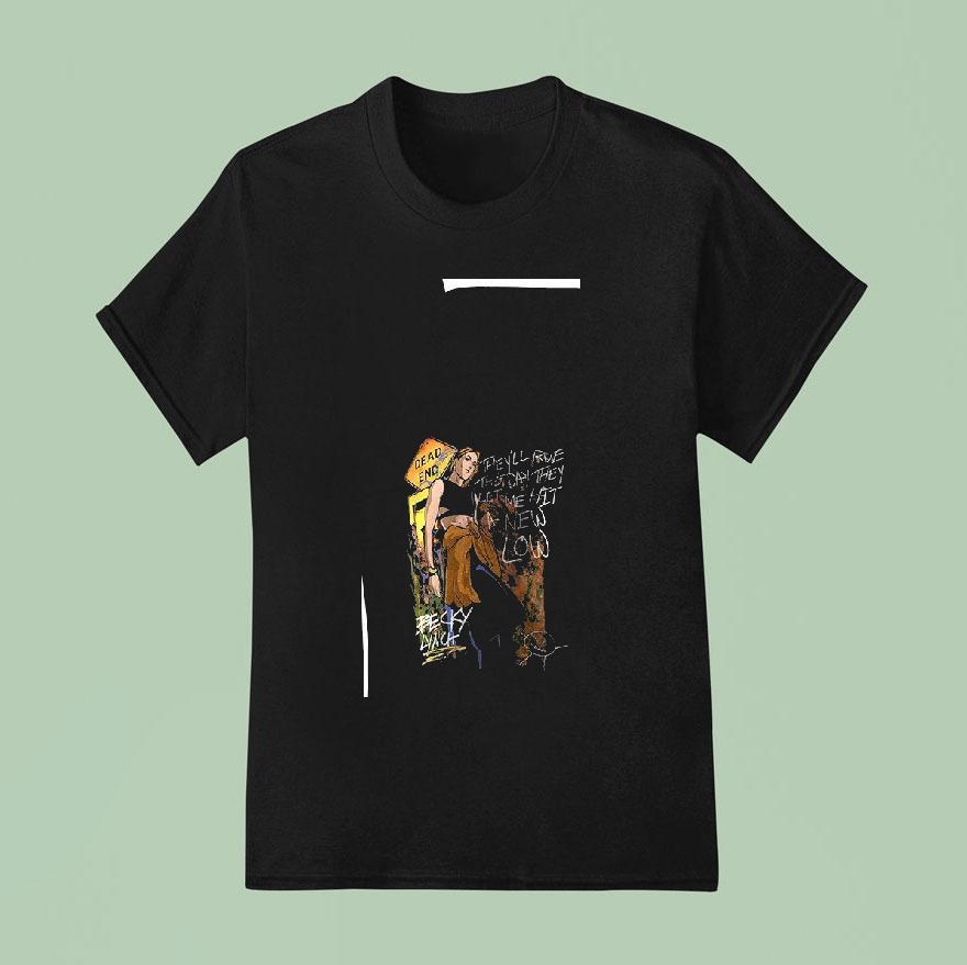 Becky Lynch Dead End The Day They Let Me Hit A New Low Cartoon T Shirt