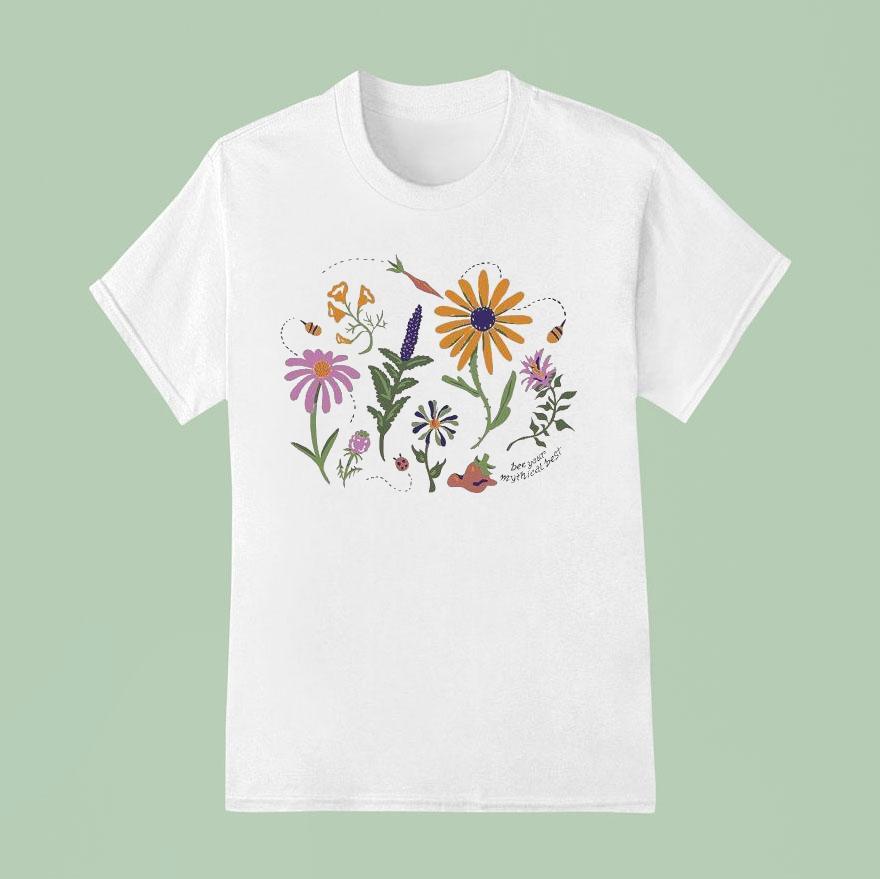 Bee Your Mythical Best Flower T Shirt