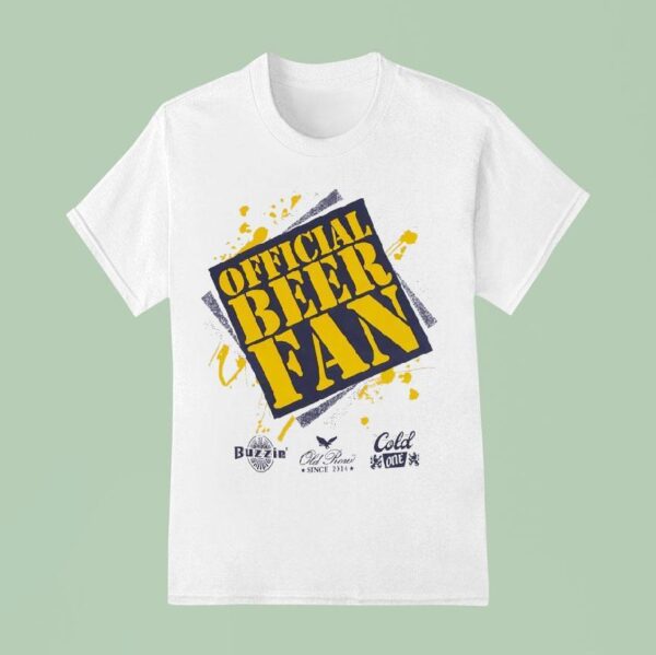 Beer Fan Buzzin Old Row And Cold One Logos T Shirt