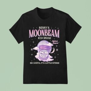 Benny S Moonbeam Ice Cream Be Careful It S A Little Intense Double Scoop Popsicle T Shirt
