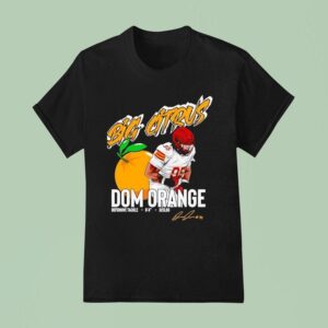 Big Citrus Dom Orange Iowa State Cyclones Football Player Signature T Shirt